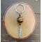 Tiger Eye and Tourmaline Feather Keychain by Rock My Zen