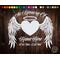 In Loving Memory Angel Wings Heart Vinyl Decal