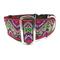 satin lined wide buckle dog collar for large dog