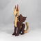Handmade Wood Dragon Fantasy Animal Toy Figurine Made From Select Grade Hardwoods and Finished with Oil and Bees Wax