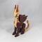 Handmade Wood Dragon Fantasy Animal Toy Figurine Made From Select Grade Hardwoods and Finished with Oil and Bees Wax