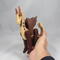 Handmade Wood Dragon Fantasy Animal Toy Figurine Made From Select Grade Hardwoods and Finished with Oil and Bees Wax