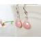 Peruvian Pink Opal Drop Earrings