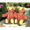 Orange and Yellow Memory Bears with Ribbons 2