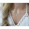 Moonstone Double Strand Backdrop Necklace, Bridal Jewelry