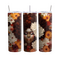 Afro Queen Floral 20oz Tumbler, Beautiful Black Woman