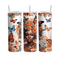 Black Girl Magic 20oz Tumbler, Butterfly and Orange Floral Inspire Me Positive