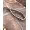 tan and camo paracord dog slip lead with safety 78" with extra traffic handle, close up of handle