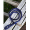 purple and blue paracord dog leash 4ft