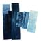 Grayed blue quilting fabric stash pack of smll cuts suitable for applique and craftting