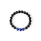 Ashur Designs "Orion's Belt" Natural Gemstone Bracelet, Lapis Lazuli and Polished Onyx 10mm
