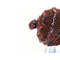 Handknit Beanie Hat with Pom Gingerbread color composition