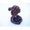 Handknit Beanie Hat with Pom and Matching Scarf Gingerbread color composition