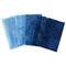 blue stash bundle of 10 small cuts of hand dyed quilting cotton