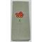 Green Mist Towel with red flowers