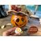 A fall pumpkin gourd decoration. It is part of a fall table display. A candle is included with your purchase. 