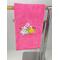 Pink Towel with white rabbit and yellow chick