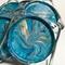 Teal and Gold Coasters