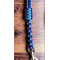 Paracord Short Leash for Dogs 12" ~ Purple & Blue - Large Dogs