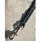 Paracord Short Dog Leash-14" Black and Camo - Handmade in USA - New Short Lead