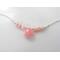 Pink Opal Birthstone Necklace, New Mom Gift
