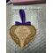 This Natural Color MDF with Purple Ribbon and Bow
