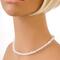 Frosted glass beaded choker on mannequin.