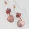 White Copper Enamel Dangle Copper Fish Earrings