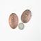 oval copper oak leaf earrings