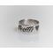 Sterling silver ring showing word death and a heart on it