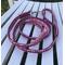 Dog Leash ~ 5.5' Fuchsia & Pink Paracord w/ Extra Handle Pretty Handmade in USA