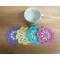 Crochet Flower Coasters, Set of 4 Colors