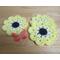 Crochet Flower Coasters, Light Yellow