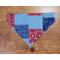Over the collar reversible dog bandana Patchwork side