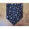 Over the Collar Reversible dog Bandana - Military Dog Tags and Paw Prints, Paw Print side folded
