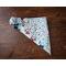 Scrunchie Reversible Dog Bandana - Patriotic Paw Prints and Small Bone and Paw Prints folded