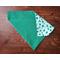 Reversible Over the Collar Dog Bandana - Shamrocks and dots