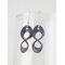 Purple Copper Enamel & Sterling Copper Enamel & Sterling Crazy-8 Infinity EarringsCrazy-8 Infinity Earrings