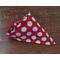 Reversible Scrunchie Dog Bandana - Anchors and Polka Dots - Polka Dot side