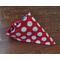 Reversible Scrunchie Dog Bandana - Anchors and Polka Dots - Polka Dot side