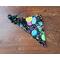 Dog Bandana - Reversible Scrunchie - Happy Birthday and Paw Prints - Happy Birthday side folded