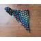 Dog Bandana - Reversible Scrunchie - Happy Birthday and Paw Prints - Paw Print side folded