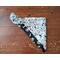 Reversible Scrunchie Dog Bandana - Dogs and Bones and Paw Prints - Dog print side folded