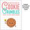 Printable Nurse Appreciation Week Cookie Gift, No Matter How the Cookie Crumbles You're the Best Nurse Around, Instant Download Thank You Card for Nurse, Cookie Theme Card, Card for School Nurse