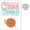 Teacher Appreciation Week Cookie Gift, Print at Home Thank You Cookie Card, No Matter How the Cookie Crumbles You're the Best Teacher Around, Instant Download Cookie Theme Card