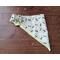 Reversible Scrunchie Dog Bandana - Flying Bees and Bones - b ones side