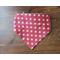 Reversible Scrunchie Dog Bandana - Patriotic Stripes and Stars - Star side with ends folded in