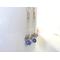 Tanzanite Cluster Earrings, Boho Bridal Jewelry