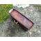 This Premium Handmade Leather Tarot Card Case is individually hand dyed to mimic molten rock - Brimstone is a whirl of Blacks, Grays, and Reds all molten together to create a unique deep red color.