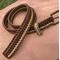 Paracord Belt Survival Military Outdoor Style Brown and Tan 44" Handmade in USA